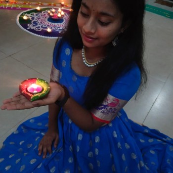 It's our diwali festival in that day I clicked it